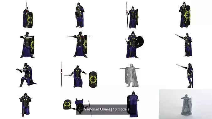 Praetorian Guard 3D Model Collection