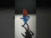 Animated Female Character in Casual Outfit Fully Rigged and A... Low-poly 3D model_2