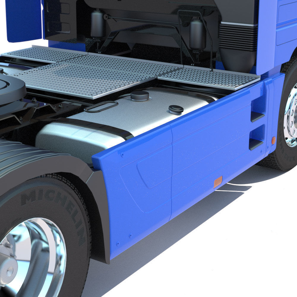 Mercedes Actros with Dumper Trailer  3D model_19
