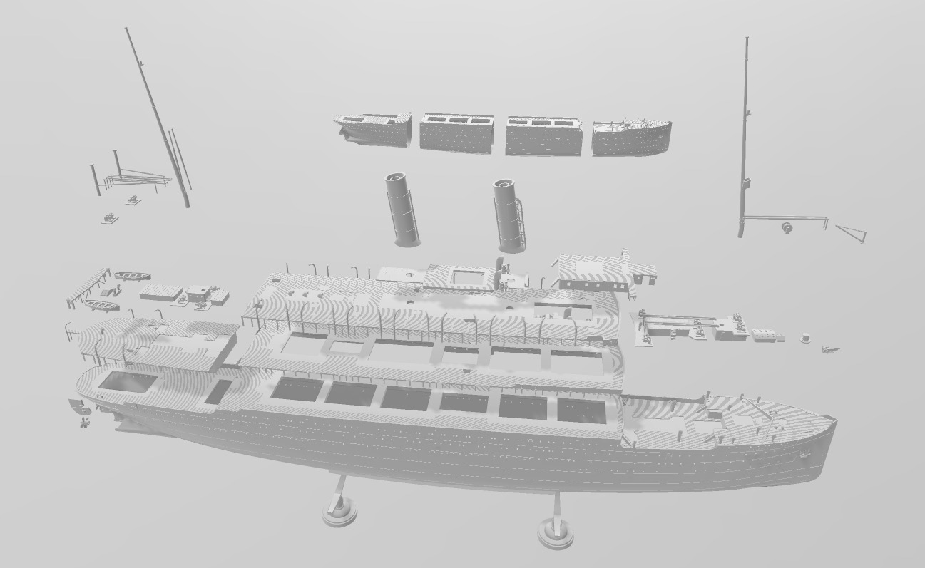 RMS EMPRESS OF IRELAND the Canadian Titanic 1-200 model kit 3D print model_2