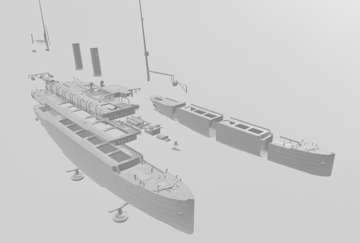 RMS EMPRESS OF IRELAND the Canadian Titanic 1-200 model kit 3D print model_1