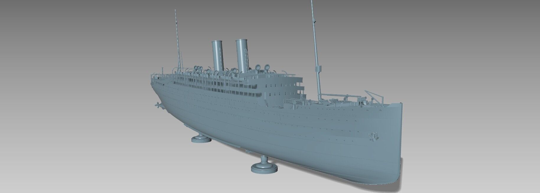 RMS EMPRESS OF IRELAND the Canadian Titanic 1-200 model kit 3D print model_3