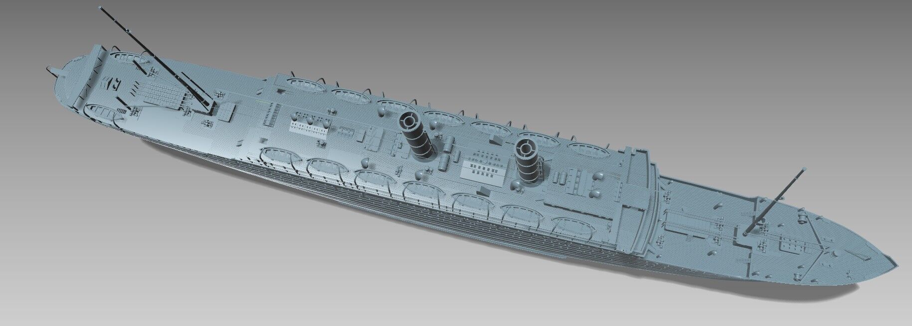 RMS EMPRESS OF IRELAND the Canadian Titanic 1-200 model kit 3D print model_6