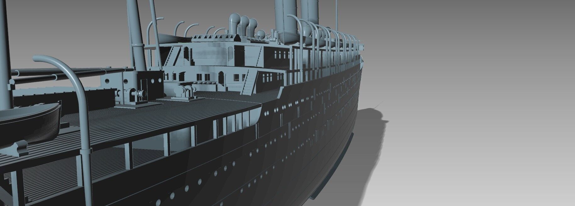 RMS EMPRESS OF IRELAND the Canadian Titanic 1-200 model kit 3D print model_8