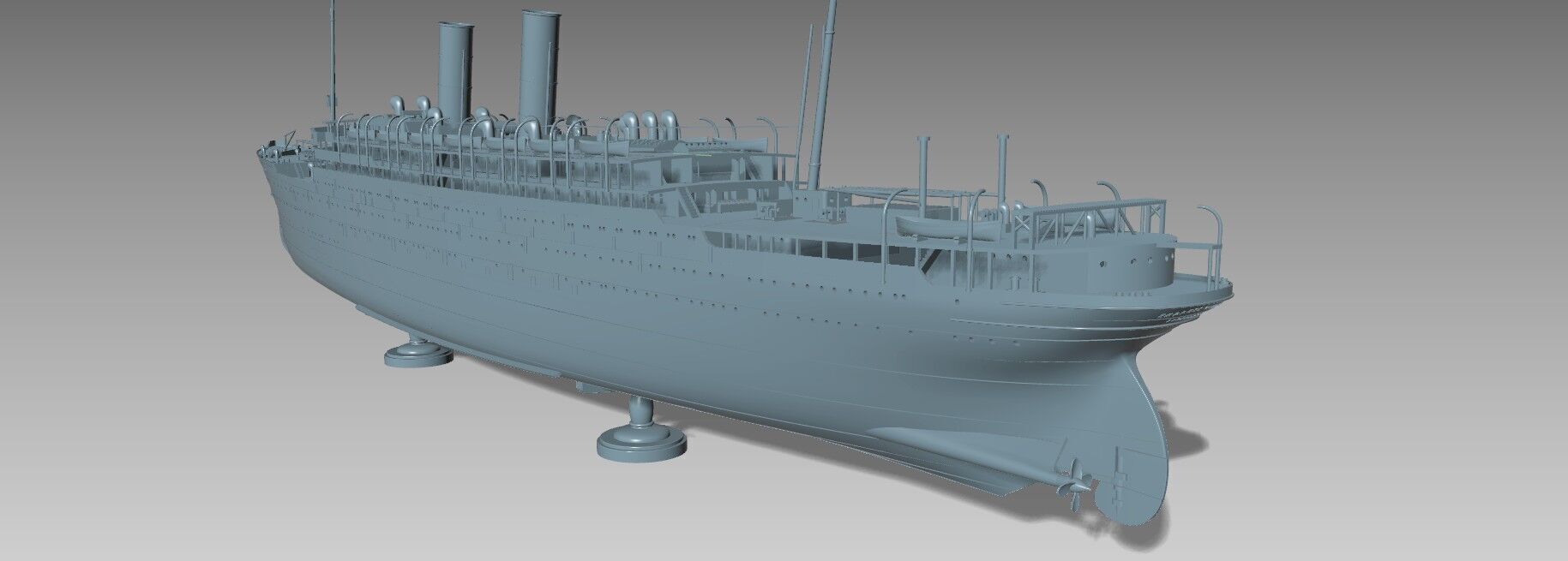 RMS EMPRESS OF IRELAND the Canadian Titanic 1-200 model kit 3D print model_4