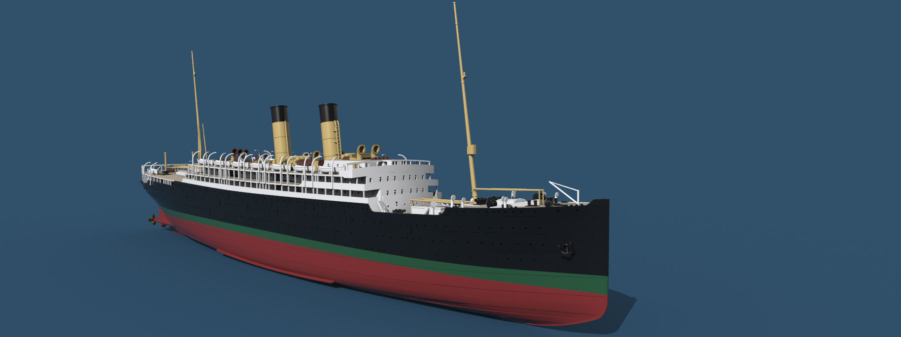 RMS EMPRESS OF IRELAND the Canadian Titanic 1-200 model kit 3D print model_9