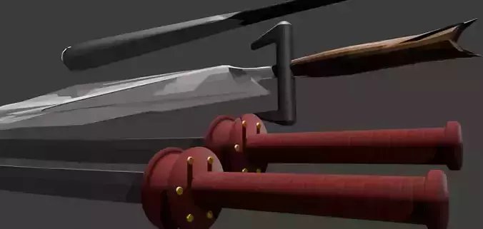 Melee Weapons Low Poly Pack