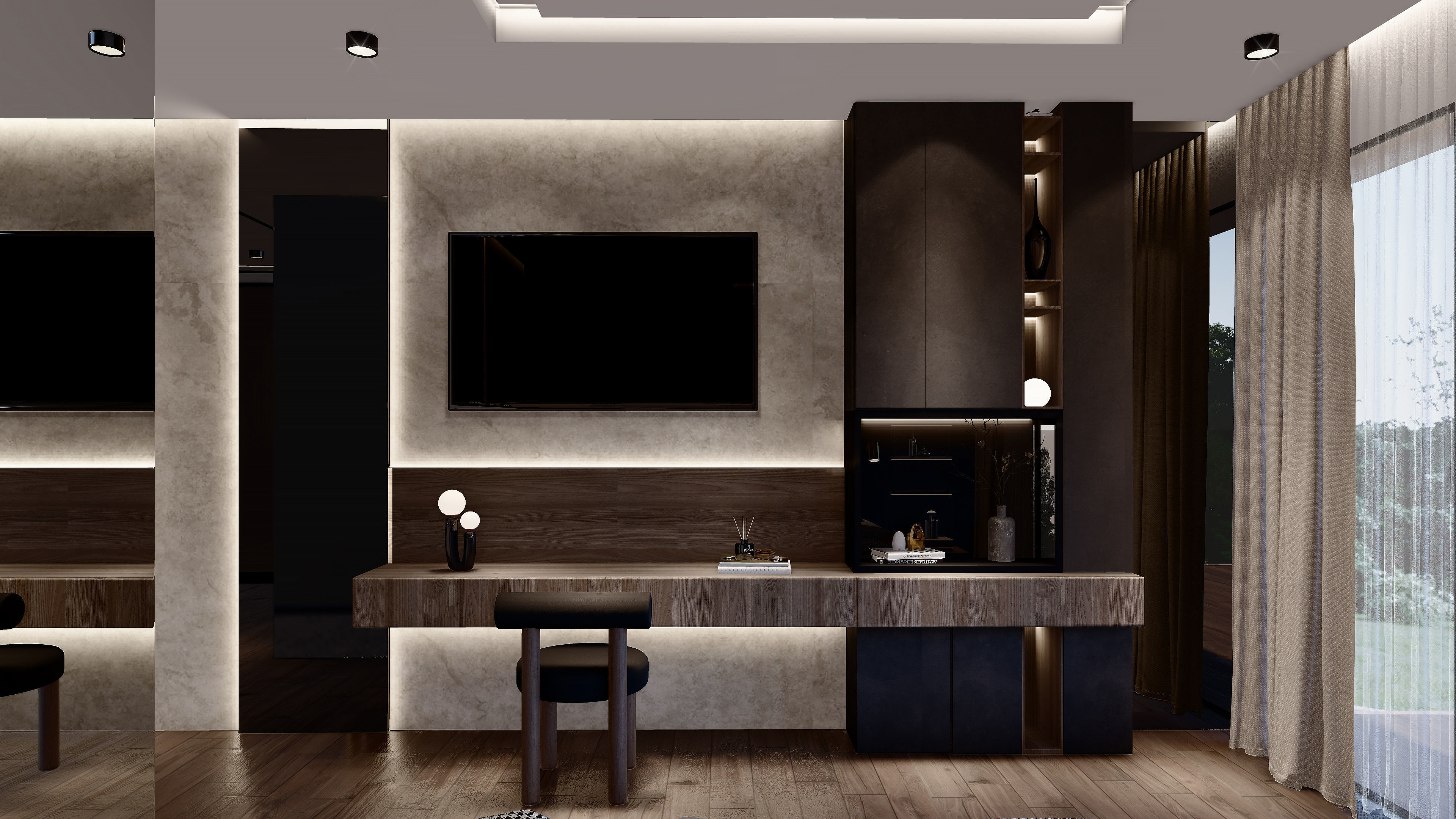 Modern bedroom sketchup design 3D model_3