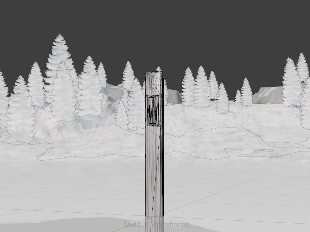 Delineators with wildlife warning reflector 3D Model Collection_47