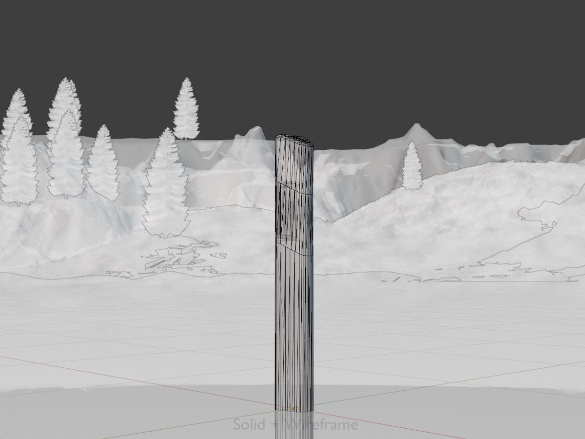 Delineators with wildlife warning reflector 3D Model Collection_51