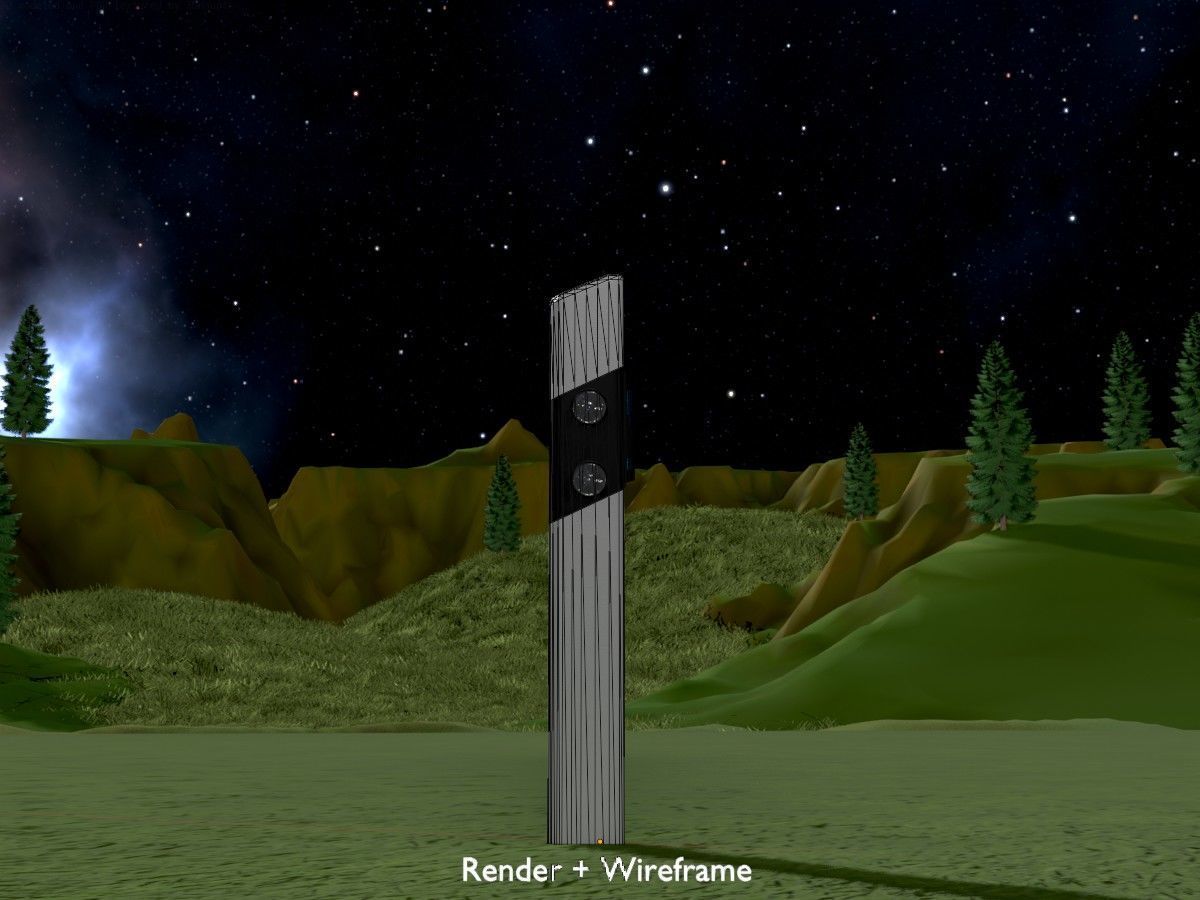 Delineators with wildlife warning reflector 3D Model Collection_36