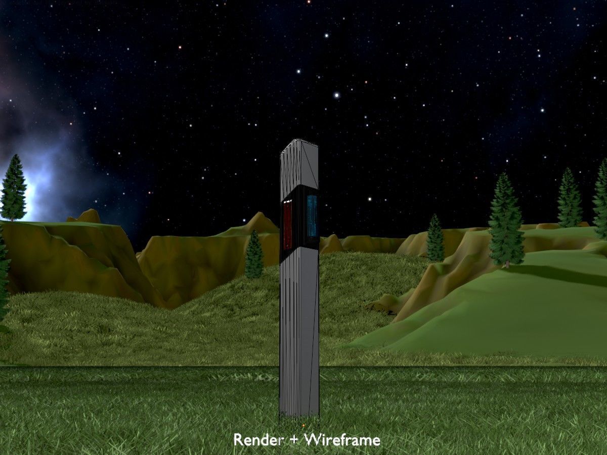 Delineators with wildlife warning reflector 3D Model Collection_34