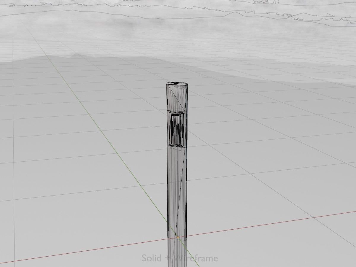 Delineators with wildlife warning reflector 3D Model Collection_56