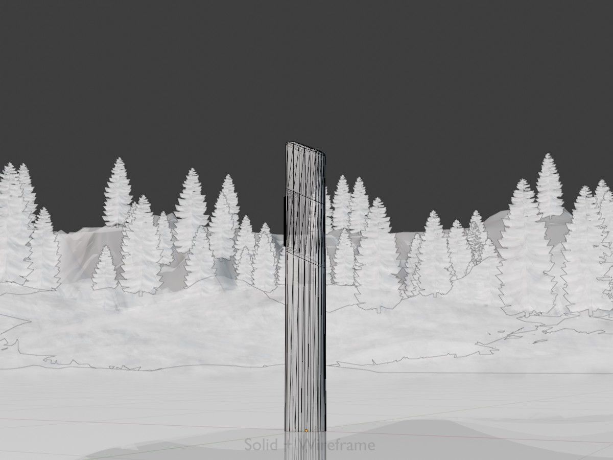 Delineators with wildlife warning reflector 3D Model Collection_41