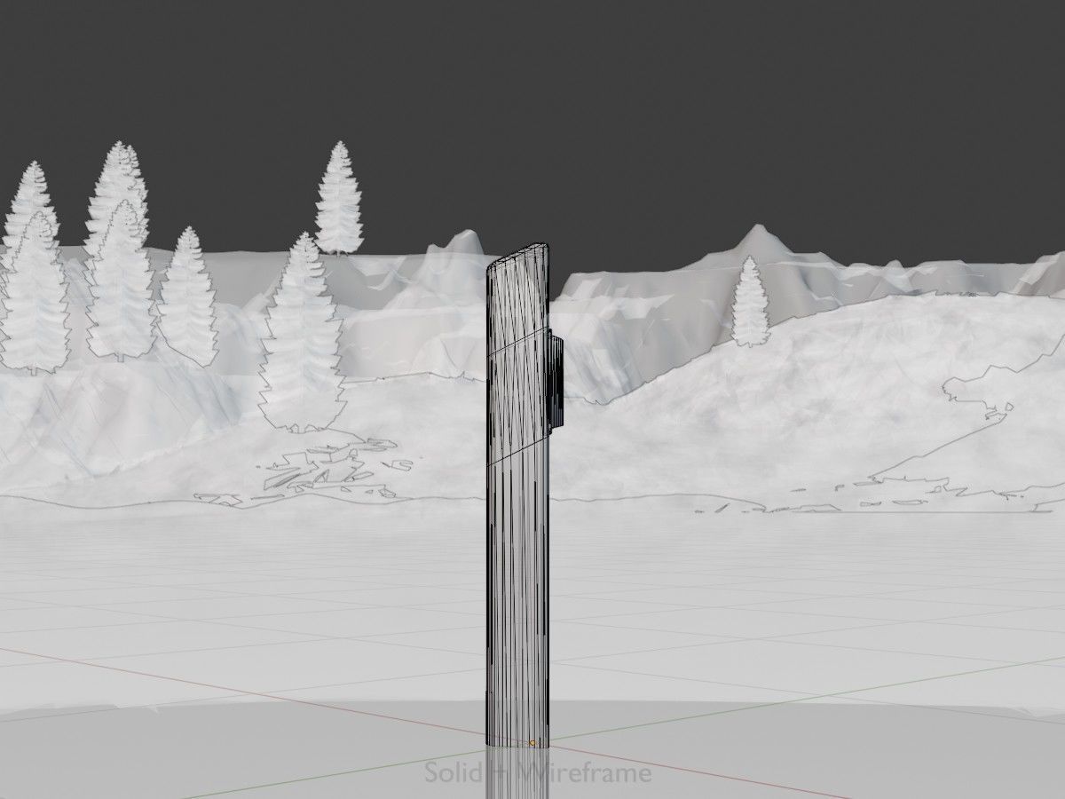 Delineators with wildlife warning reflector 3D Model Collection_52