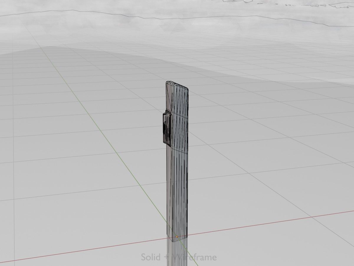 Delineators with wildlife warning reflector 3D Model Collection_53