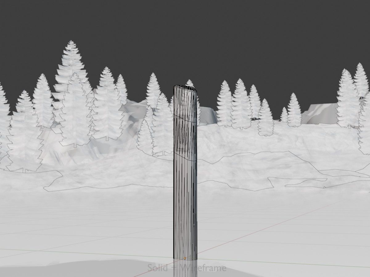 Delineators with wildlife warning reflector 3D Model Collection_48