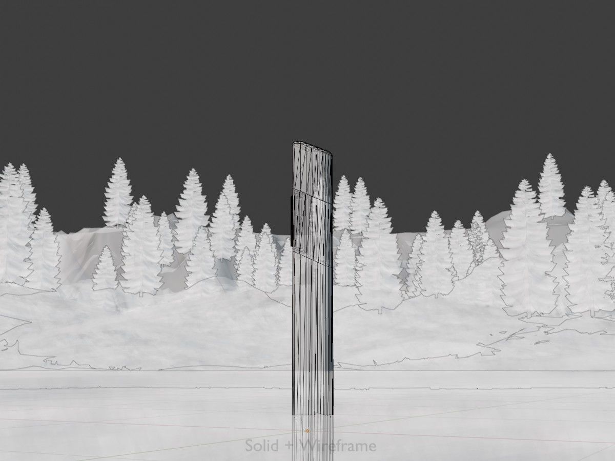 Delineators with wildlife warning reflector 3D Model Collection_42