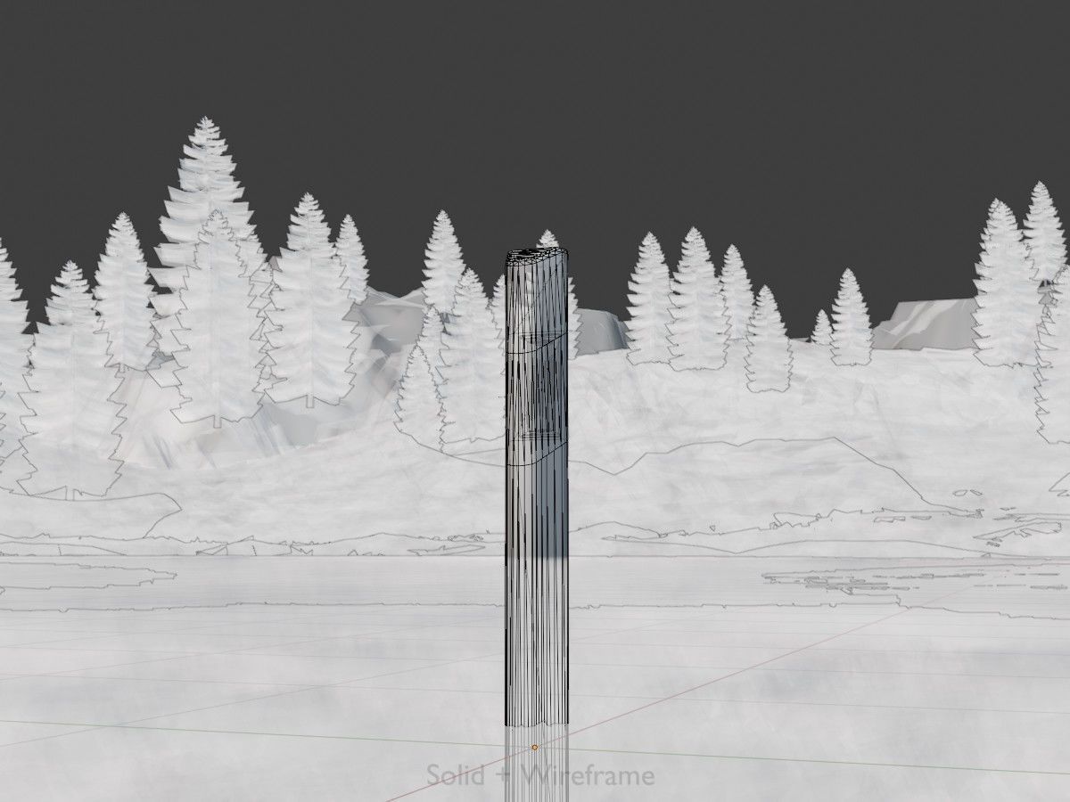 Delineators with wildlife warning reflector 3D Model Collection_46