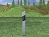 Delineators with wildlife warning reflector 3D Model Collection_2