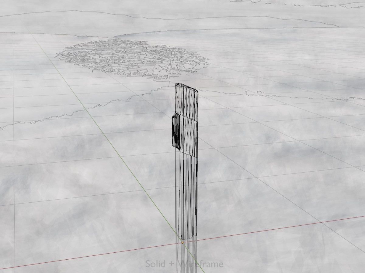 Delineators with wildlife warning reflector 3D Model Collection_54