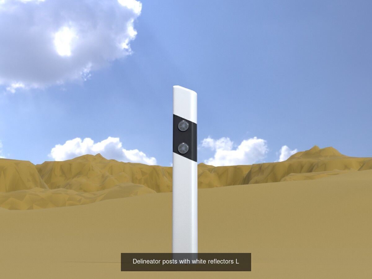 All Road Markers 3D Model Collection_13