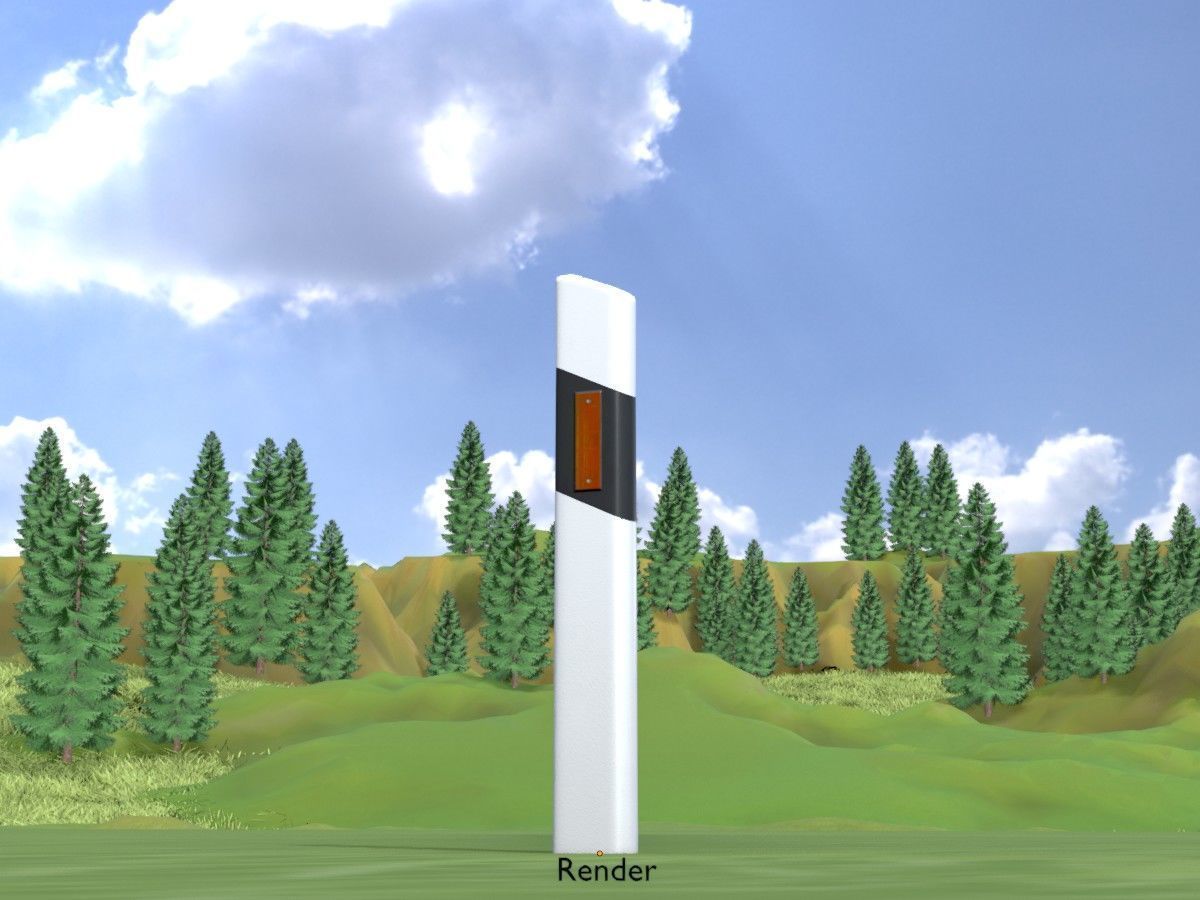 All Road Markers 3D Model Collection_34