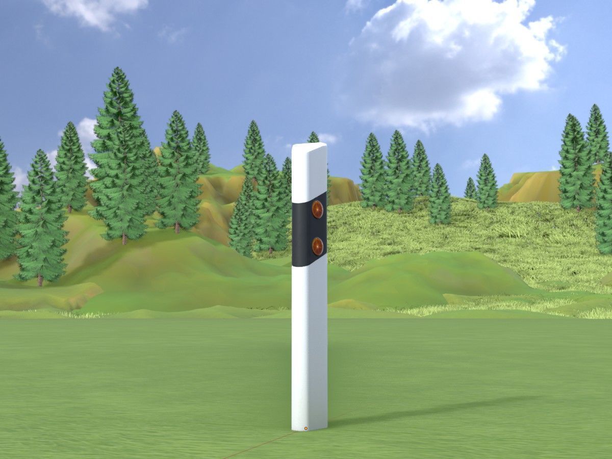 All Road Markers 3D Model Collection_65