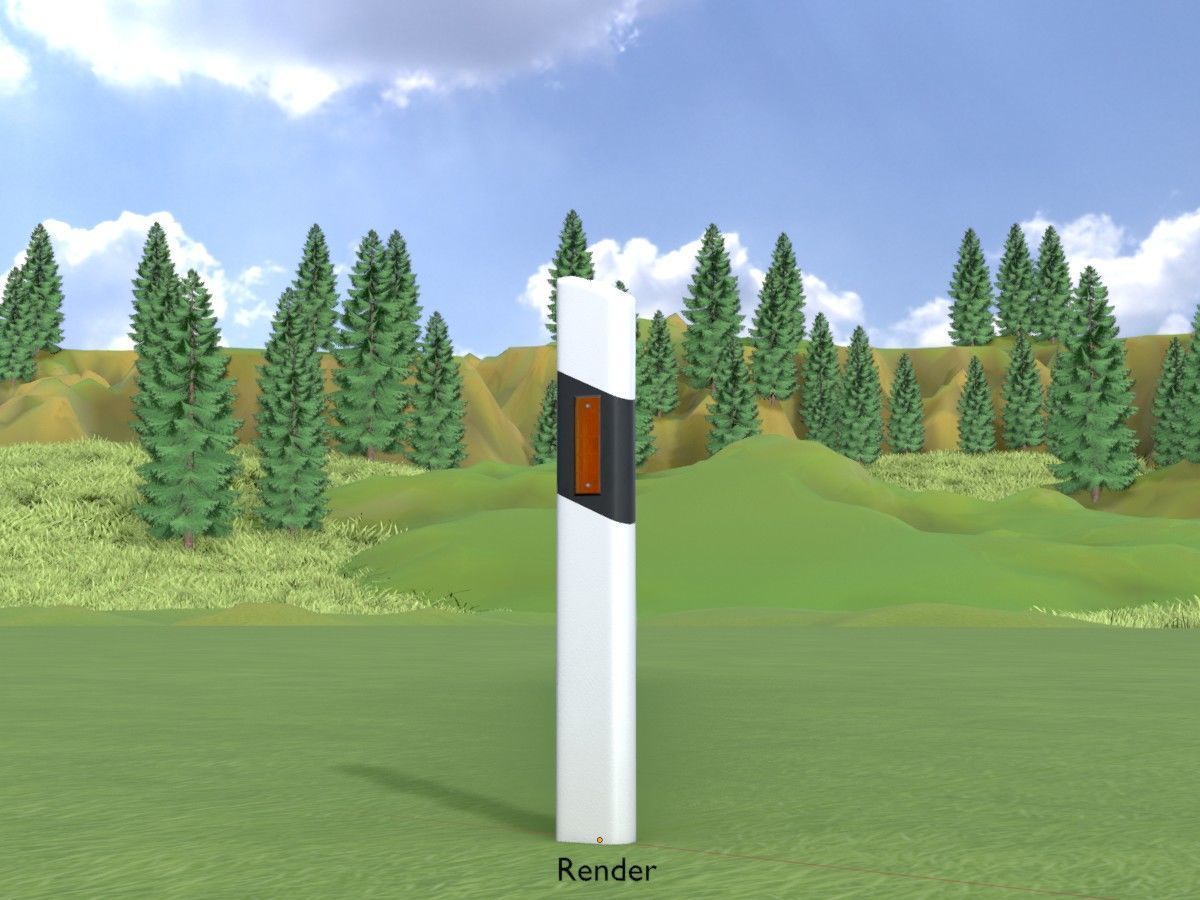 All Road Markers 3D Model Collection_47