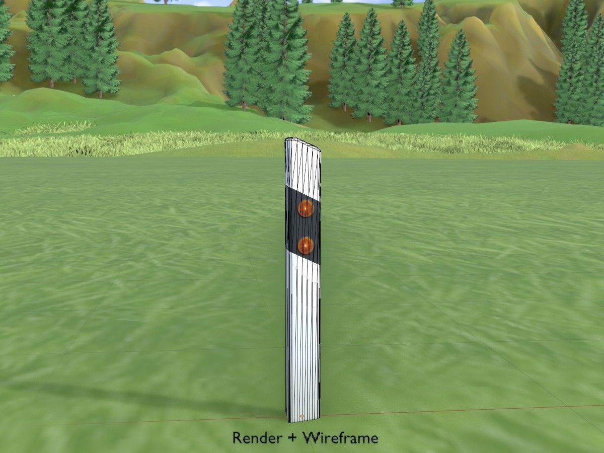 All Road Markers 3D Model Collection_79