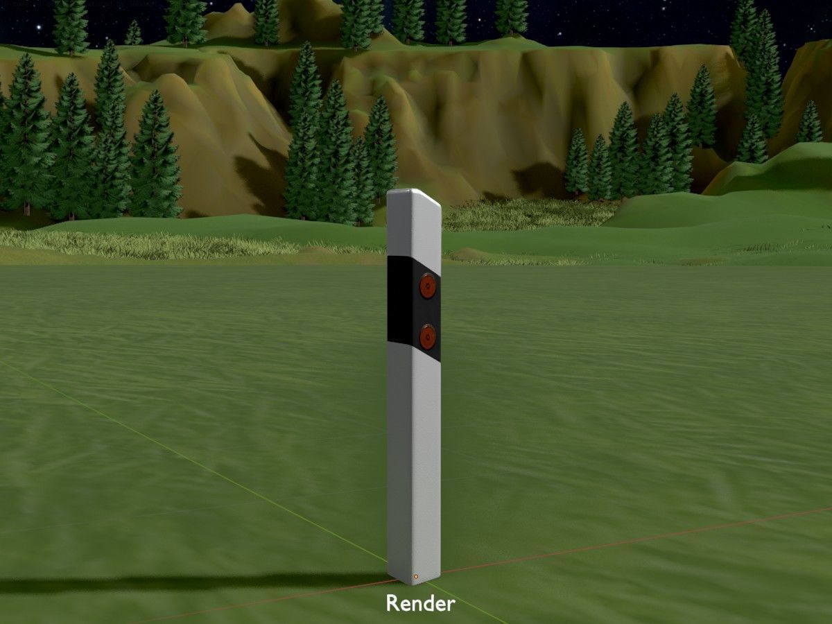 All Road Markers 3D Model Collection_56