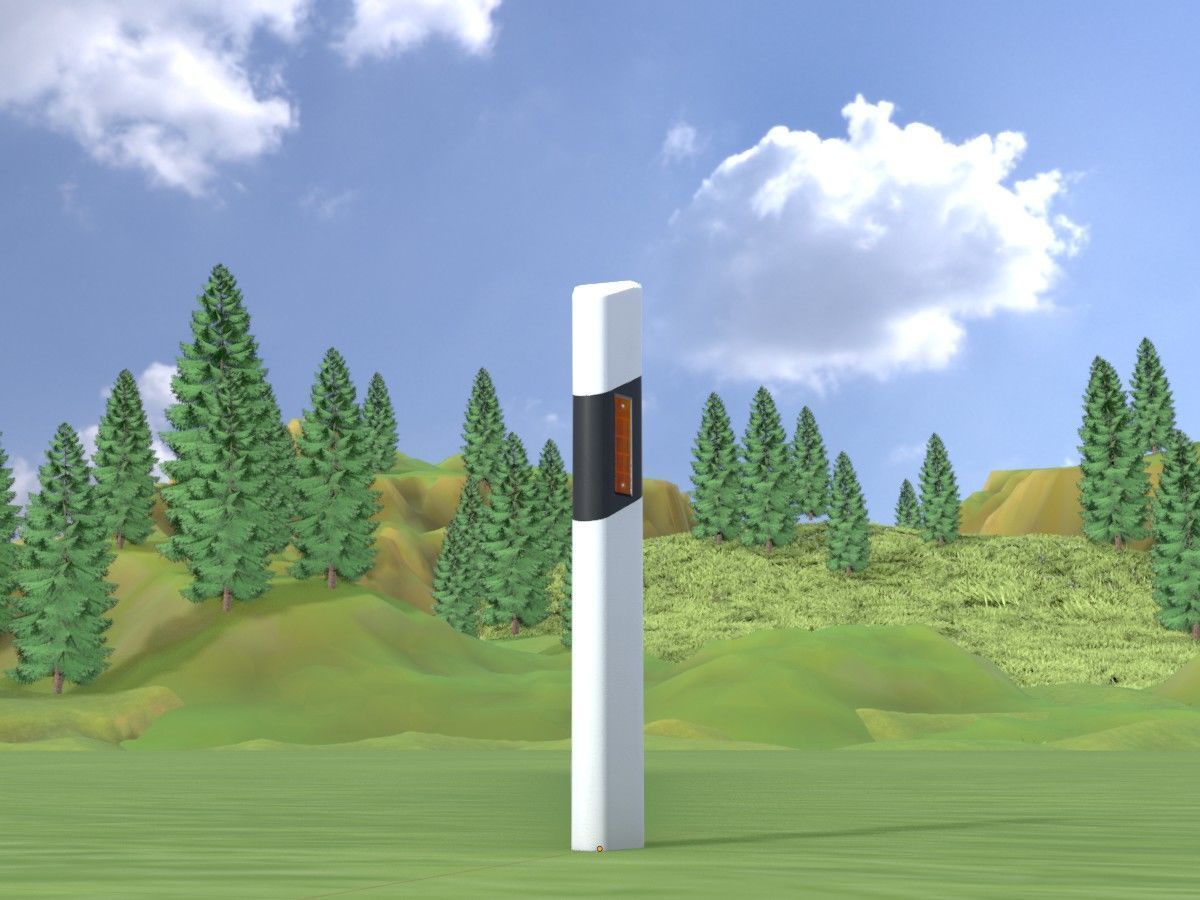 All Road Markers 3D Model Collection_25