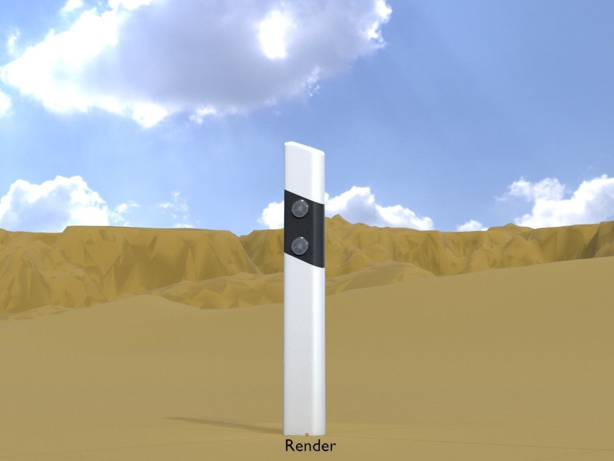 All Road Markers 3D Model Collection_97