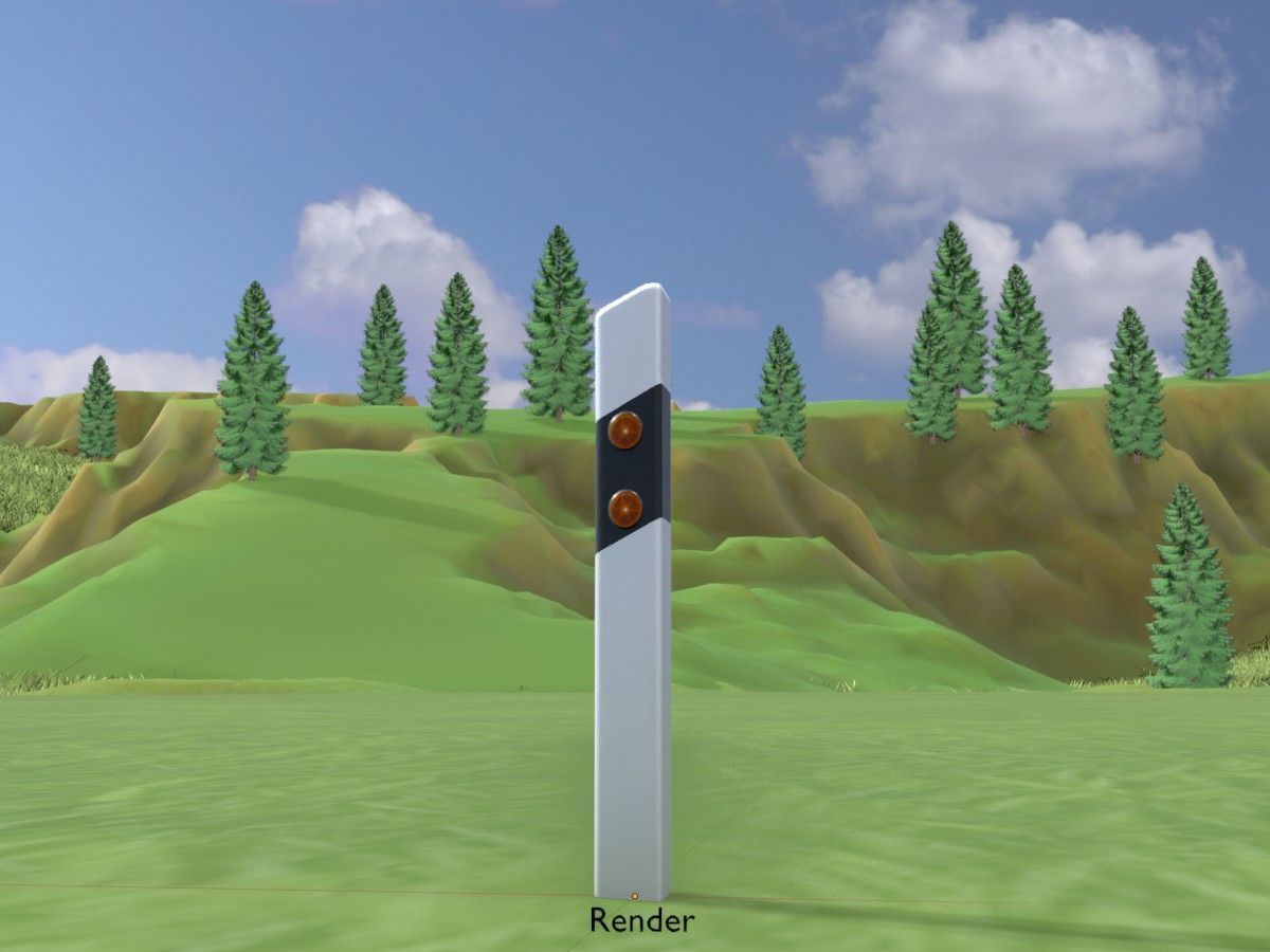 All Road Markers 3D Model Collection_85