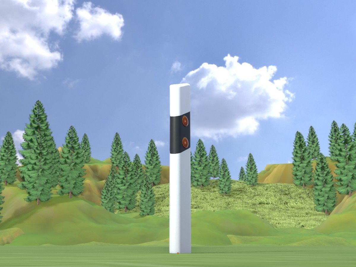 All Road Markers 3D Model Collection_55