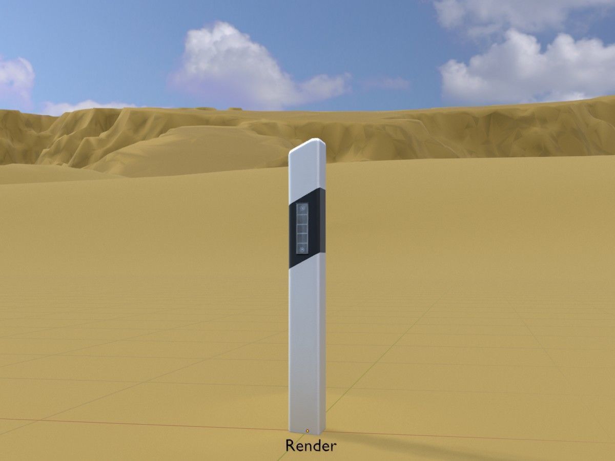 All Road Markers 3D Model Collection_112