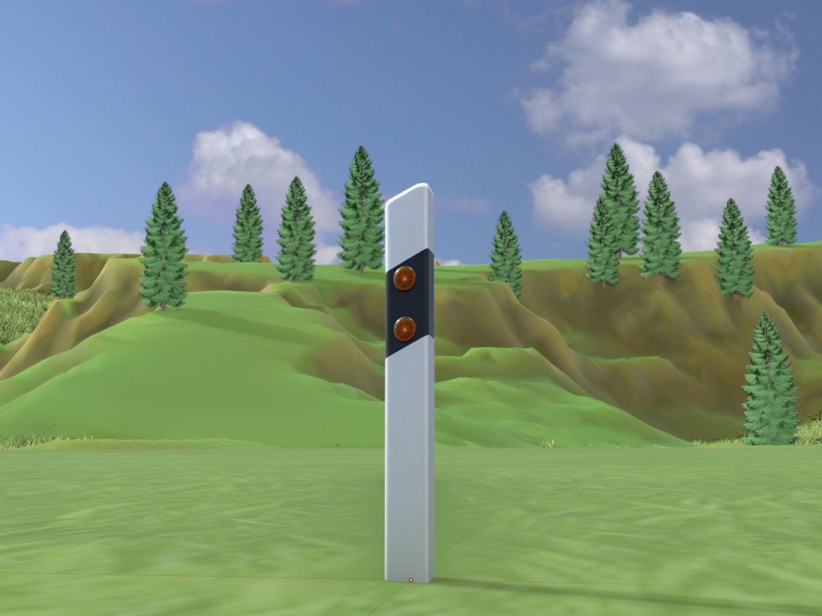 All Road Markers 3D Model Collection_24