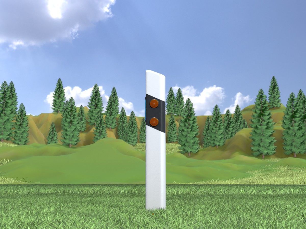 All Road Markers 3D Model Collection_66