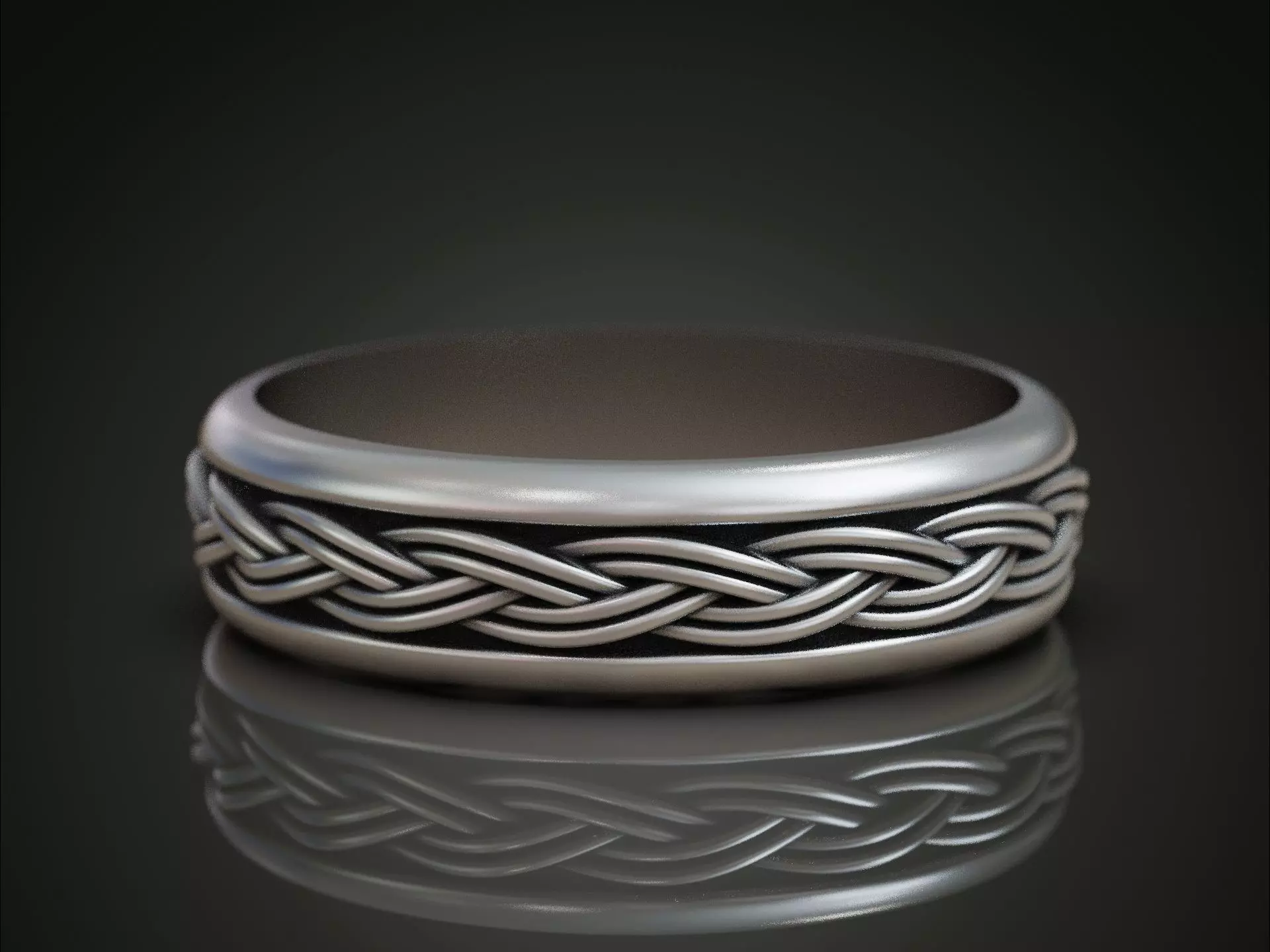 Celtic Braided Knot Ring 3D Print Model 3D print model_0
