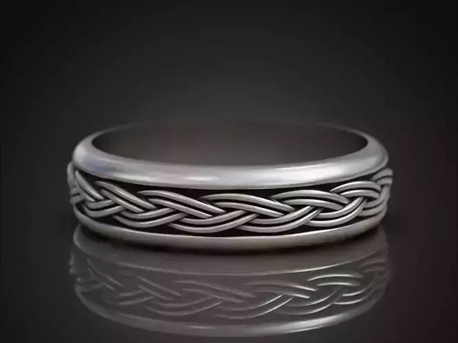Celtic Braided Knot Ring 3D Print Model 3D print model