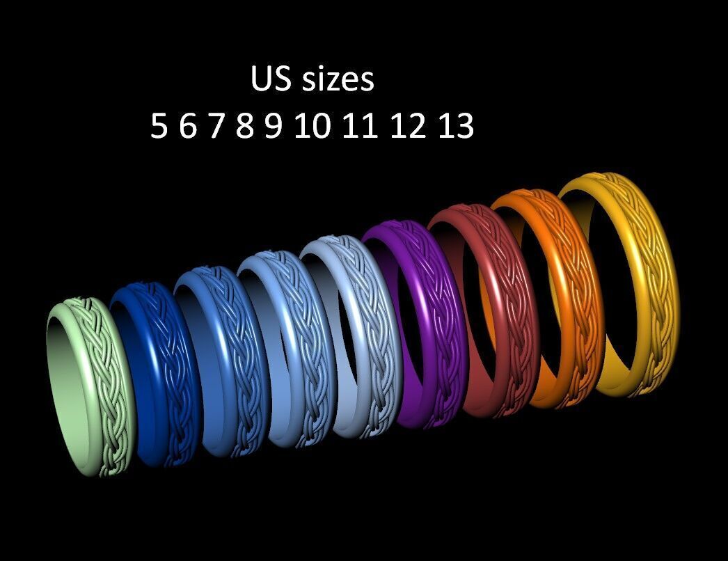 Celtic Braided Knot Ring 3D Print Model 3D print model_10