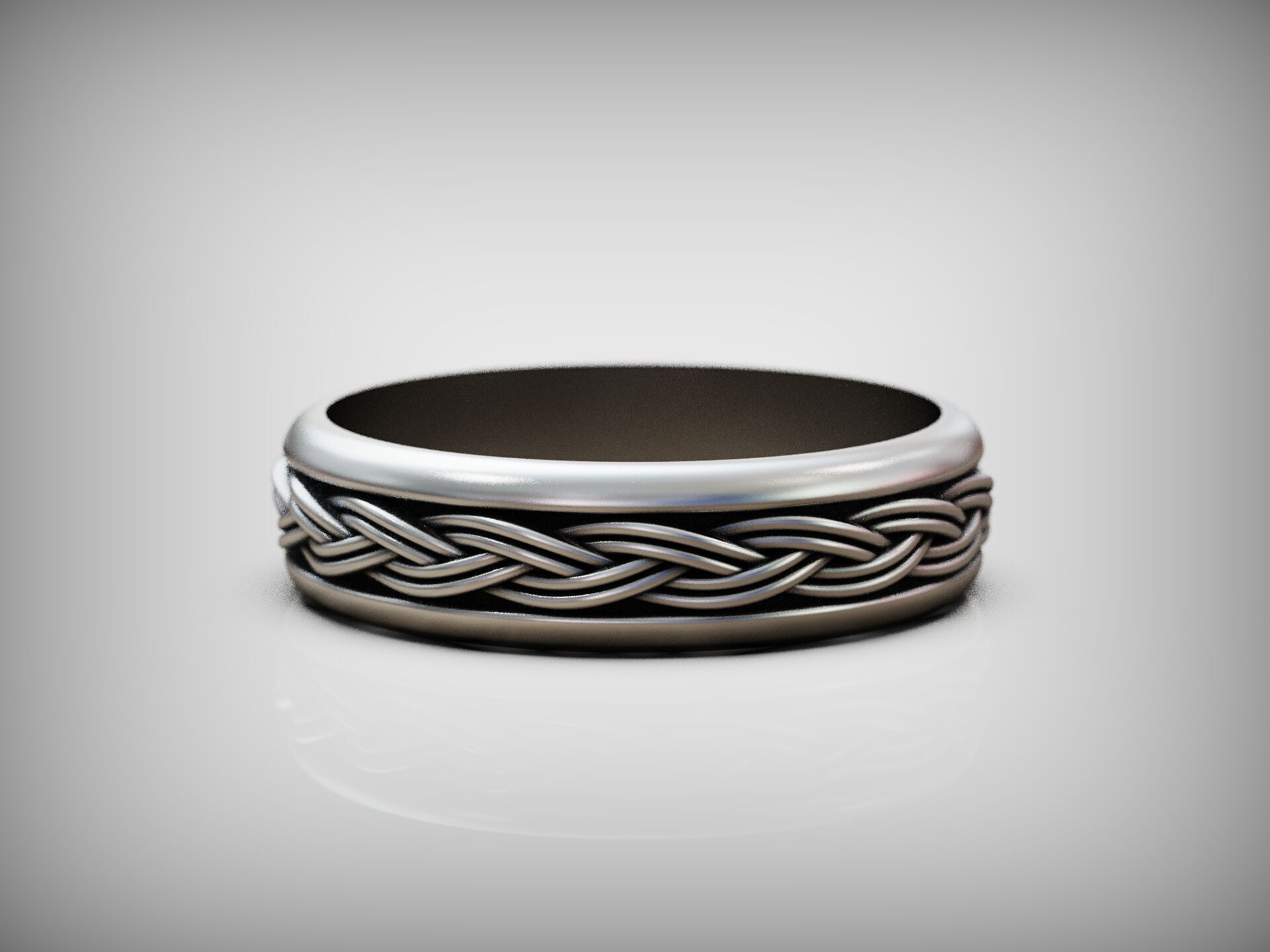 Celtic Braided Knot Ring 3D Print Model 3D print model_5