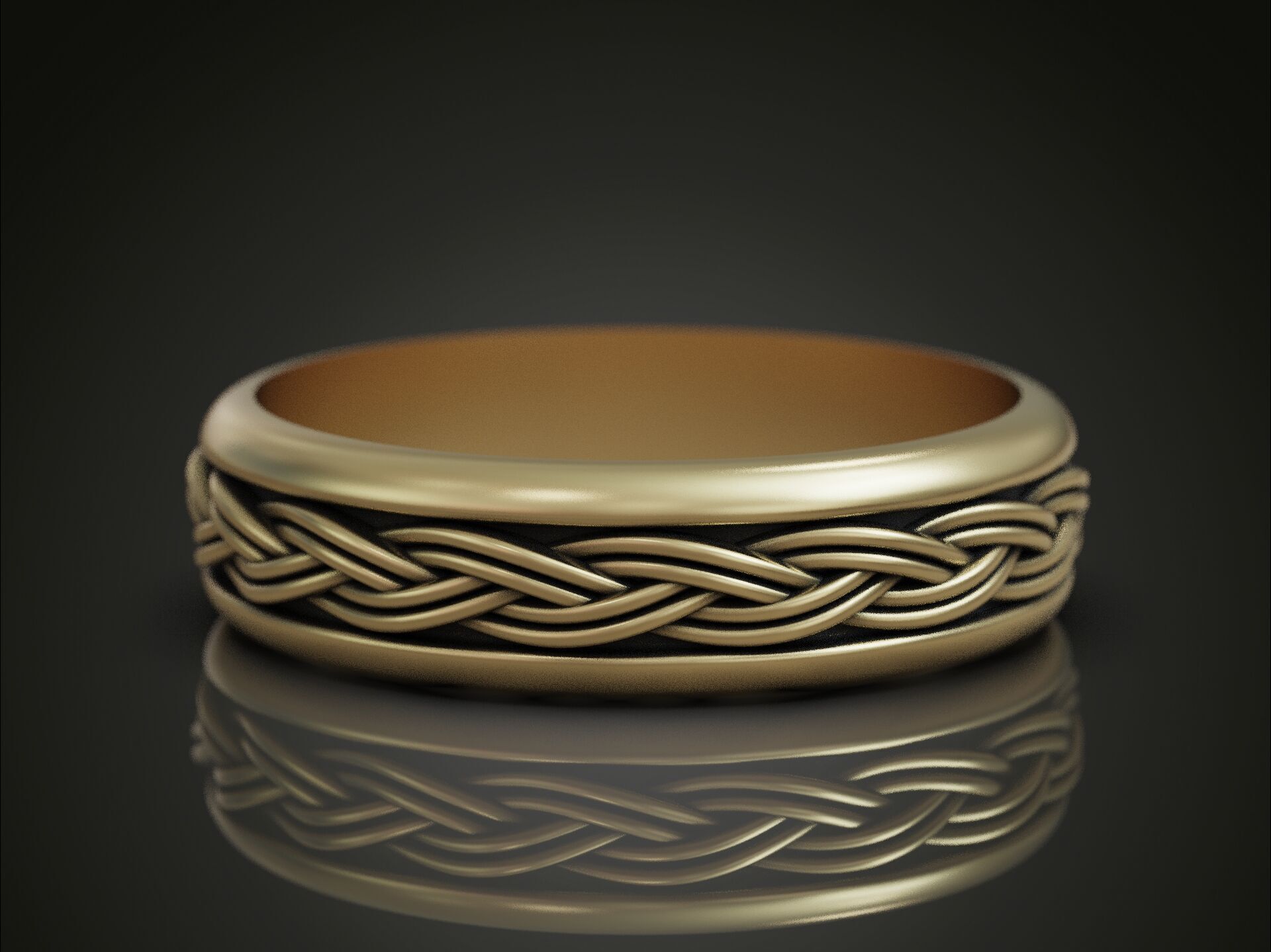 Celtic Braided Knot Ring 3D Print Model 3D print model_1