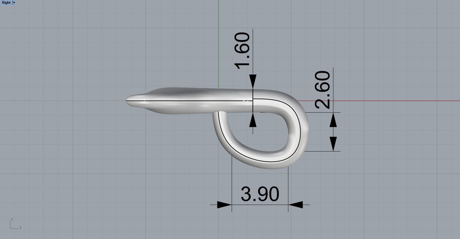 Whale Tail model pendant 3D print model_7