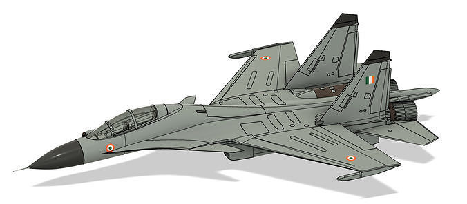 Sukhoi-30 MKI 3D print model