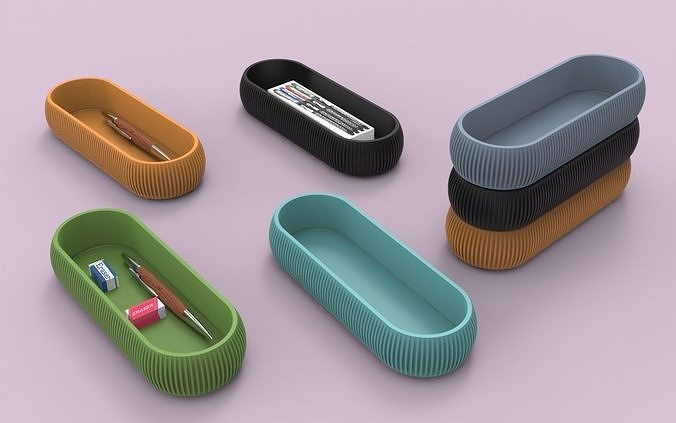 Pen and Marker Box 3D print model
