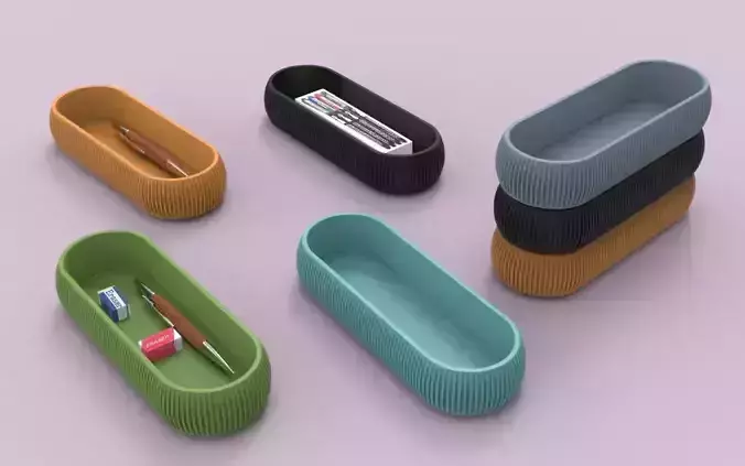 Pen and Marker Box 3D print model