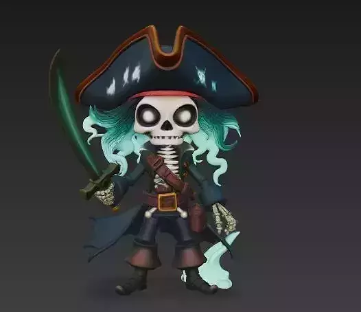 Ghost Pirate Captain 1
