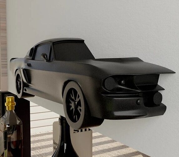 Mustang Shelby GT500 Wall-mounted 3D print model