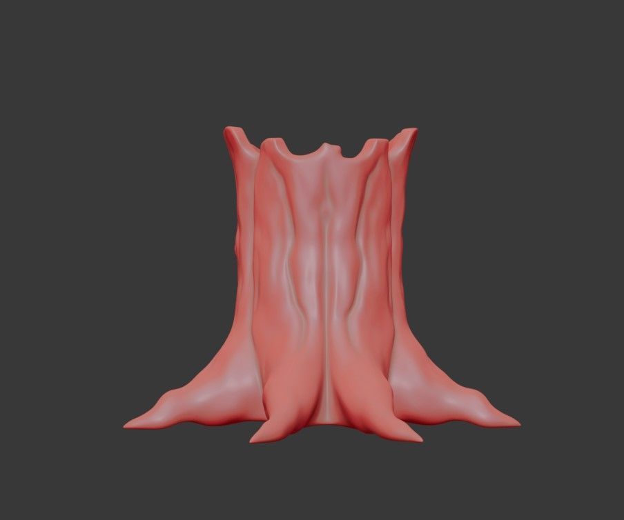 Evil Tree Monster 3D Model Stylized Haunted Forest Creature Low-poly 3D model_11